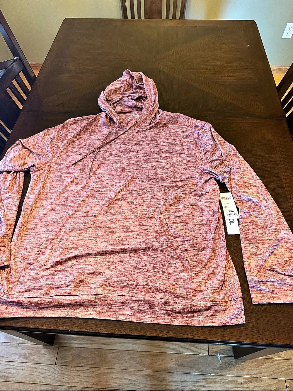 32 Degrees Men’s Long Sleeve Hoody in Red XXL NWT
